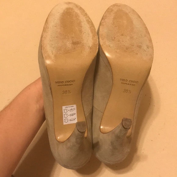 Vero Cuoio Noa Nude Suede Heels - Picture 3 of 5